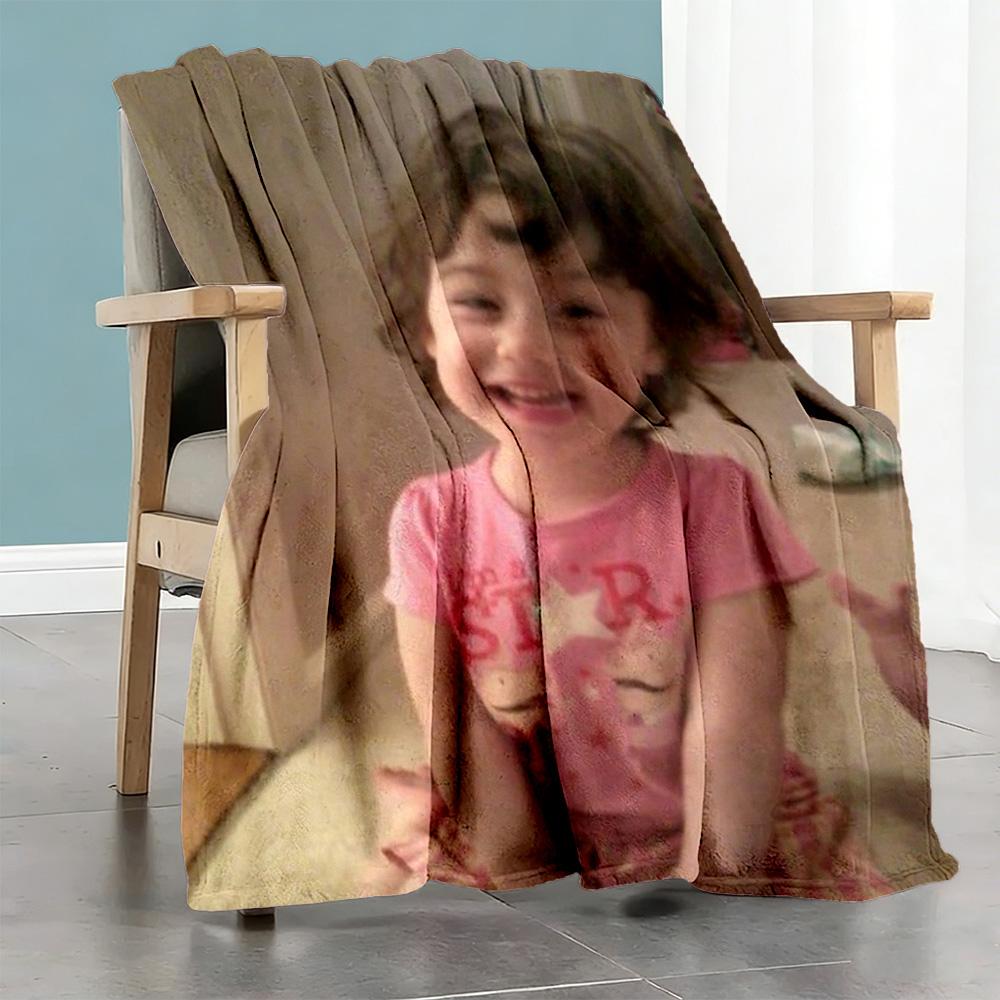 Customize Photo Personalized photos Blanket Multi-purpose Personalized Blanket Soft & Cozy for Sofa Chair Nap Bedding Ideal for All Seasons