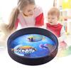 16 Inch Ocean Drum Wooden Handheld Sea Wave Drum Percussion Instrument Gentle Sea Sound Musical Toy Gift for Kids