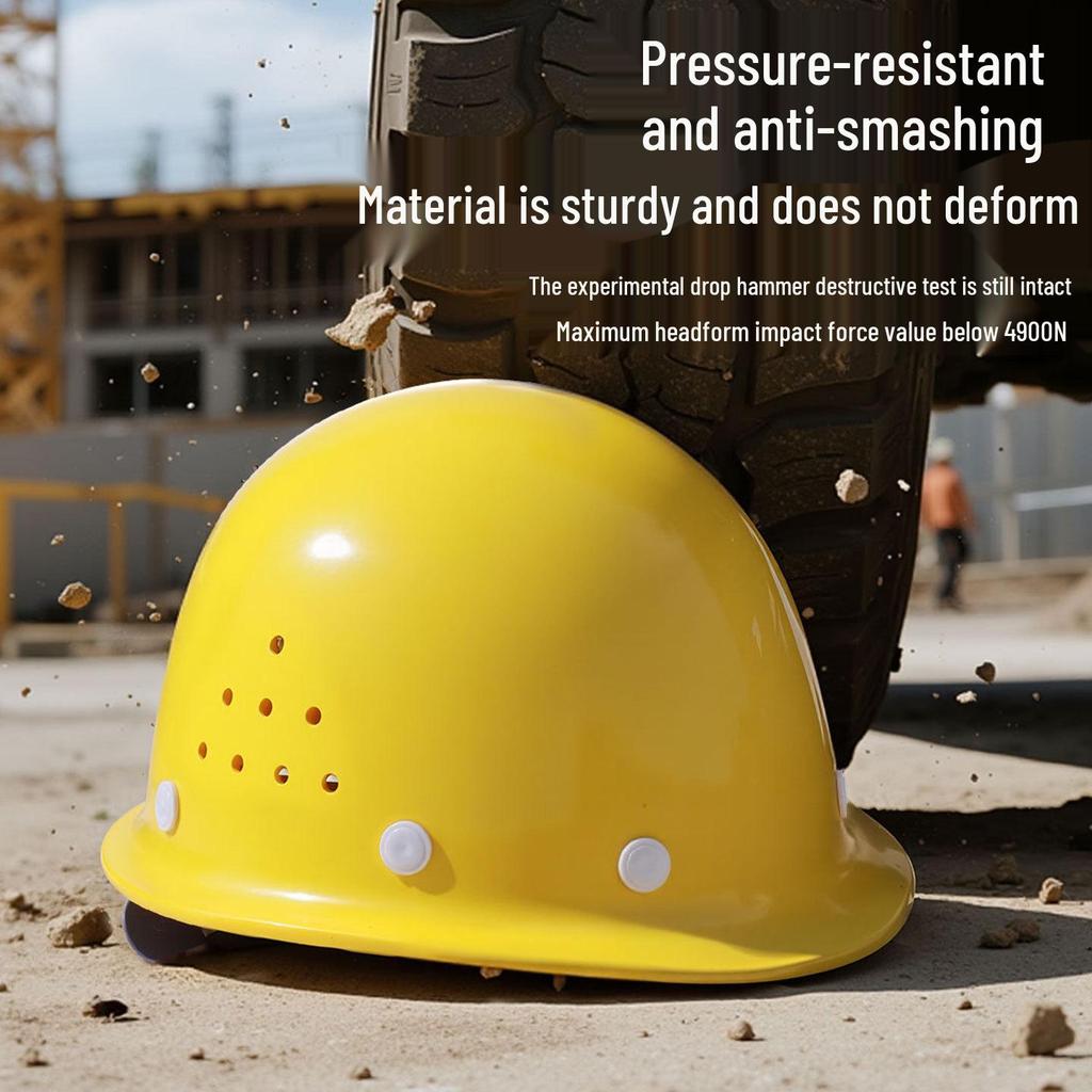 Iron Head Kung Fu Standard Breathable Anti-Impact Construction Safety Helmet with Customizable Print.