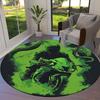 Cool motorcycle Round Area Rug,Carpet Rug for Living Room Bedroom Sofa Playroom Decor,Non-slip Floor Mat