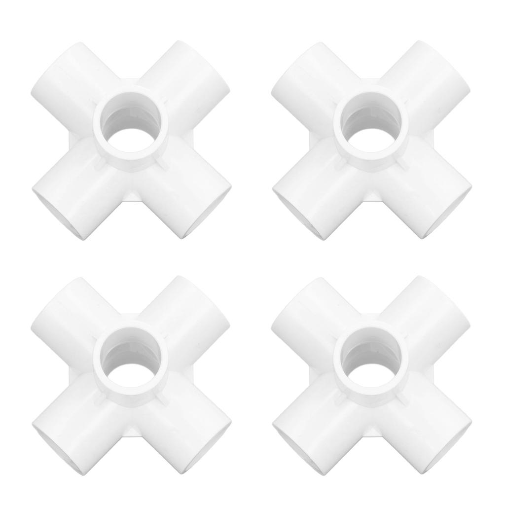 10PCS 6 Way Pipe Fittings PVC Plastic Pipe Corner Elbow Connector 20mm Inner Diameter