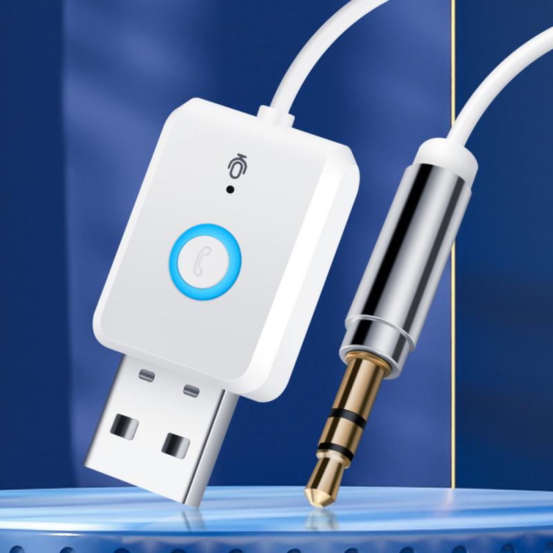 RT08 car Bluetooth 5.0  Audio Receiver Transmitter Multifunction Wirlesss car  Computer TV AUX Audio Speaker Adapter Receiver