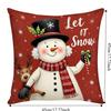 Christmas Cushion Cover 45*45cm Christmas Tree Pattern Christmas Pillow Cover Cushion Cases Santa Claus Cartoon