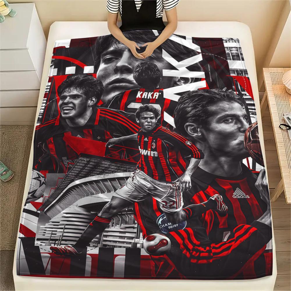 AC Milan Print FlAannel Blanket, High quality Comfortable for All Seasons, Home Decor, Warmth and Comfort