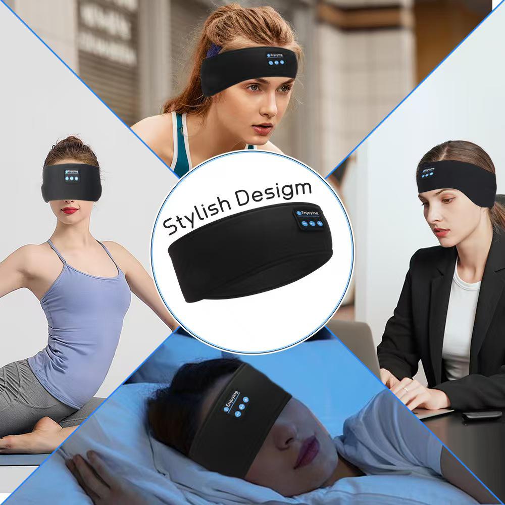 Bluetooth Sleep Music Eye Mask and Sports Headband for Calls and Yoga