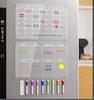 Magnetischer Whiteboard-Kalender für den Kühlschrank - Wiederverwendbares Monats- und Wochenplanungsbrett, Liste und leeres Brett für alle glatten Oberflächen