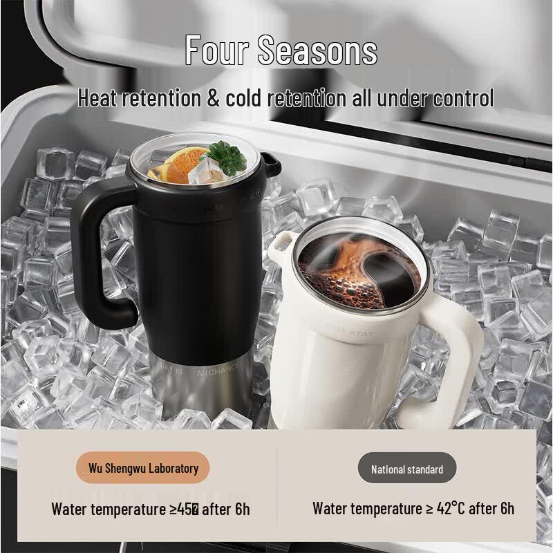 RELEA Ceramic Lined Insulated Tumbler with Straw