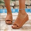 Fashion 2025Summer  Sandals Women Soft   Slip On Sandals For  Wedge  Plus Size Footwear Slipper