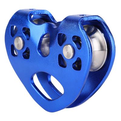 Outdoor Double Axis Dual Pulley Cable Trolley Heart Shaped Machinery Equipment for Mountaineering