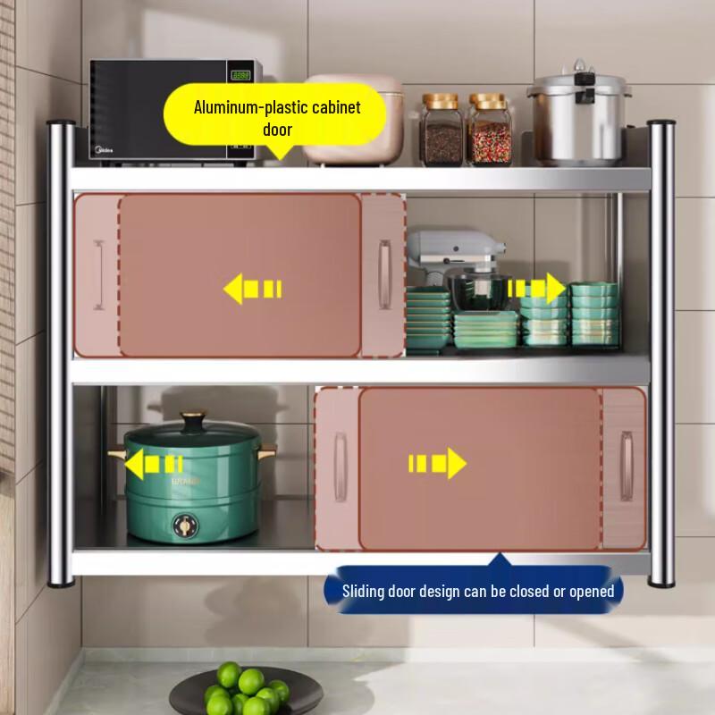 Beifu Stainless Steel Sliding Door Kitchen Cabinet