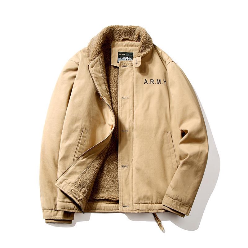 

Зимнее мужское бархатное пальто с утолщенными лацканами из хлопка в стиле милитари, куртка из овечьего бархата и хлопка 4XL