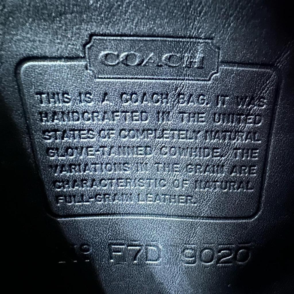 COACH Old Coach Ergo 9020 Handbag black Women one belt used