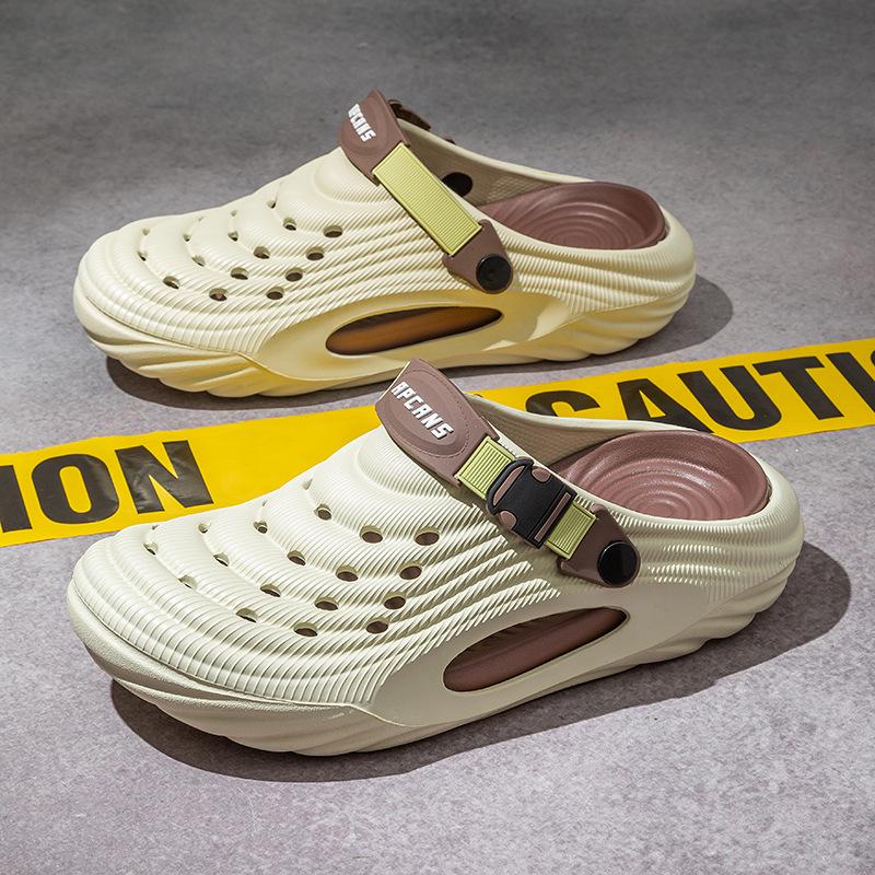 2025 Heren Zomer Strand Sandalen met Dikke Zool en Gesloten Teen
