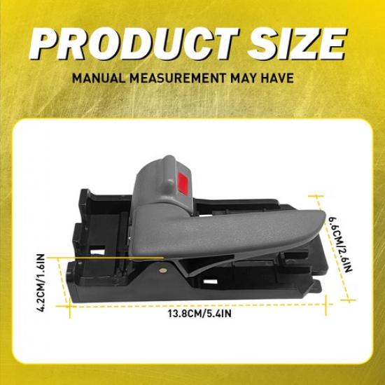 Pair Front Interior Handle Rear Door Left Right Side For 2004-2009 KIA Spectra5