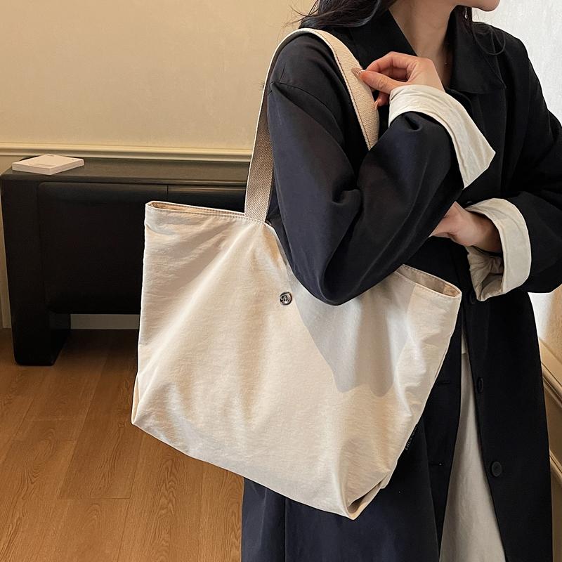Commuter Shoulder Bag Handbag Women's Solid Color Tote Bag