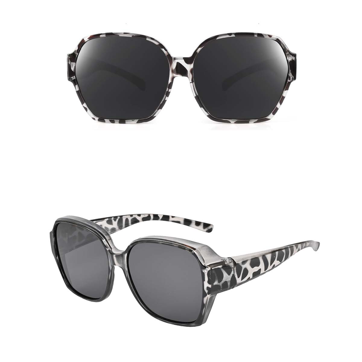 

VOPHA Oversized Over Glasses Sunglasses for Women Men Square Fit Over Sun Glasses UV400 T01