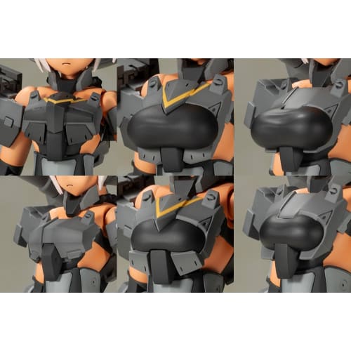 Kotobukiya Frame Arms Girl Gourai Kai Black with FGM148 Type Anti-Tank Missile, Approximately 160mm Tall, Non-Scale Plastic Model