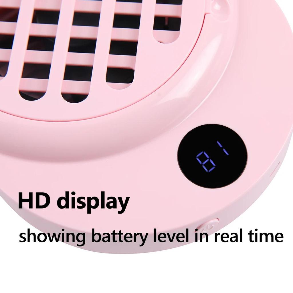 USB Rechargeable Manicure Nail Vacuum Cleaner Strong Suction Nail Dust Collector Portable Nail Art Vacuum Dust Cleaner