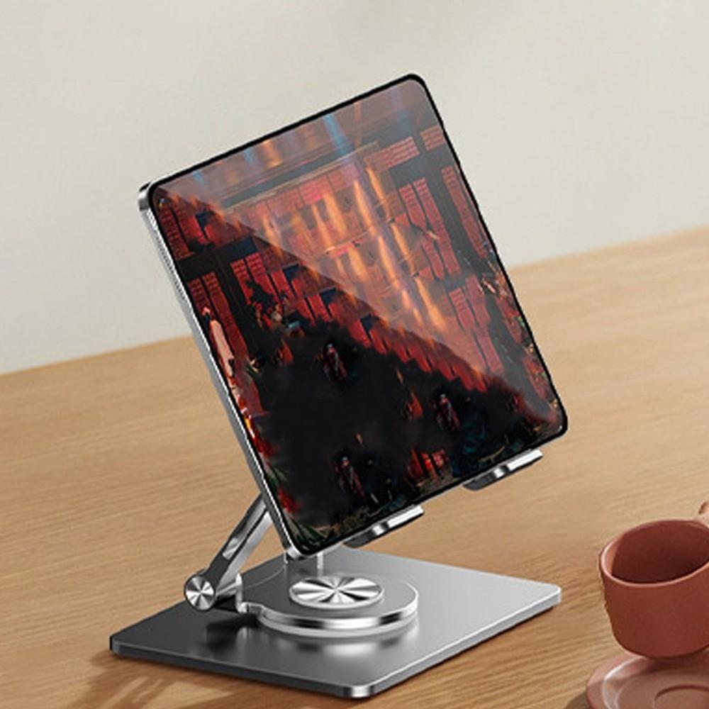 360° Rotation Rotatable Tablet Stand Heat Dissipation Multi Angle Tablet Holder Anti Slip Adjustable Tablet Phone Metal Bracket