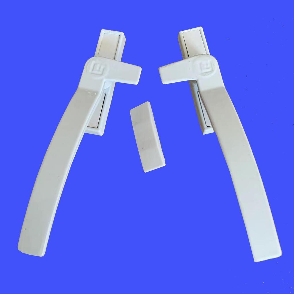 Verstärkter UPVC-Dreh-Kipp-Tür- und Fenstergriff in L-Form mit Schloss