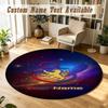 Round Rug Custom NameLyon FC Pattern Non Slip Carpet Home Floor Decor
