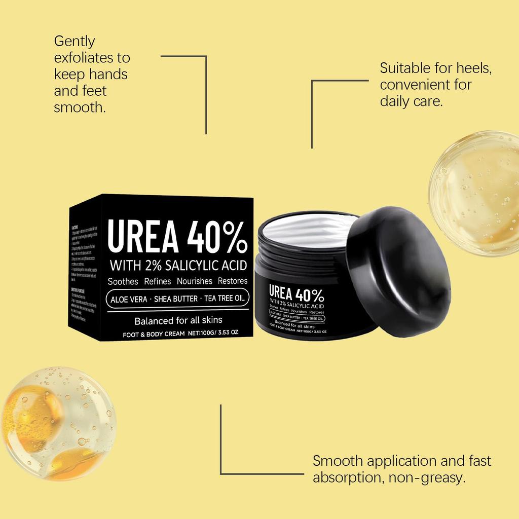 AMZ Urea Hand and Foot Moisturizing Cream: Hydrating and Nourishing / Heel Care / Softening Cuticles / Exfoliating Moisturizer