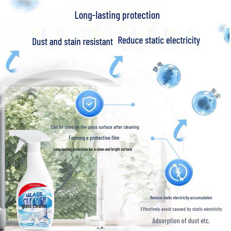 Powerful Bathroom Mirror & Glass Cleaner - Removes Stubborn Water Stains