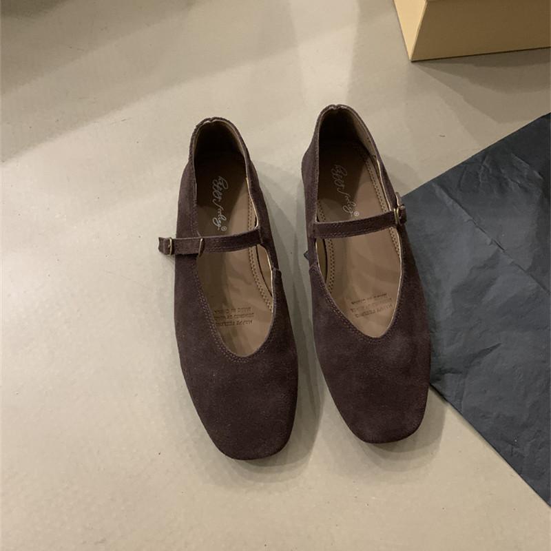 

Fashion Bailamos Brand New Women Flats Round Toe Shallow Slip On Ladies Casual Ballet Shoes Soft Leather Eelgant Dress Shoes Mujer Size 41