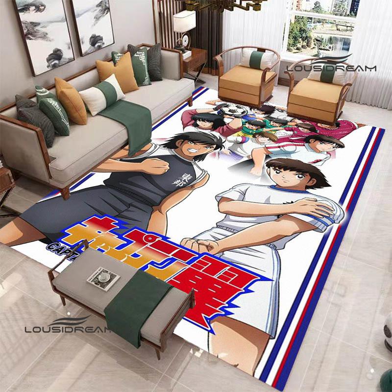 2026 Captain Tsubasa Cartoon Carpet Living Room Bedroom Carpet Balcony Bathroom Non-slip Door Mat Photography Props Birthday Gift