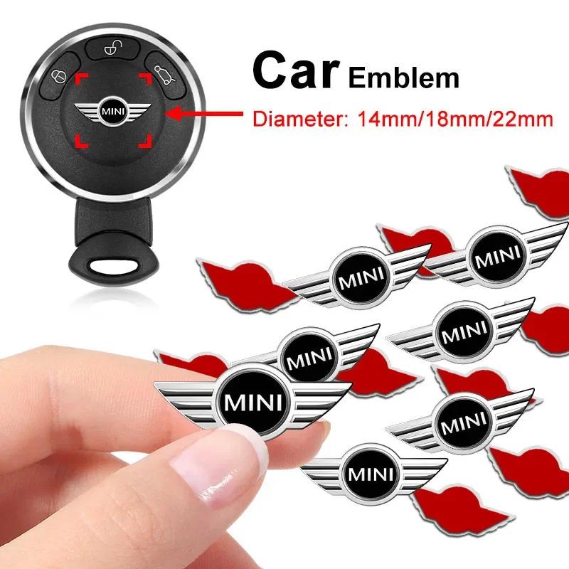 Car Key Emblem Stickers Auto Control Key Logo Accessories For BMW MINI WORKS One Cooper JCW R60 R59 R57 R58 R56 R55 F55 F56
