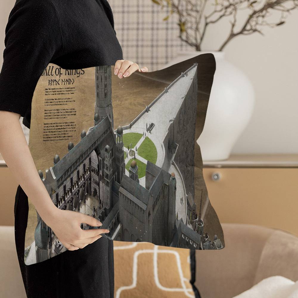 Movie L-Lord O-Of T-The Rings Office Cushion Pillowcase Car Cushion Cover45X45CM Lumbar Pillowcase Sofa Pillowcover