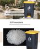 Large Outdoor Commercial Plastic Pedal Trash Can with Lid for Kitchen and Home