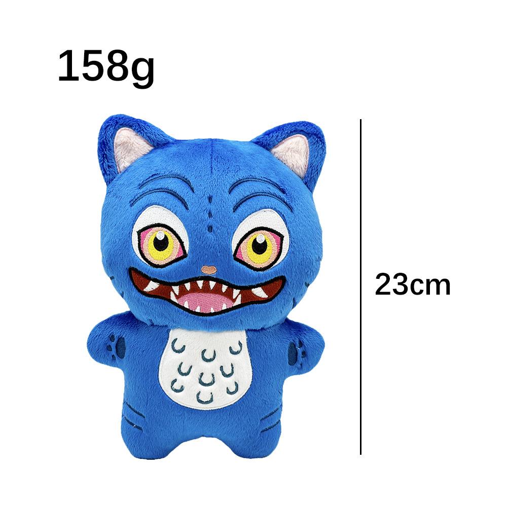 Kawaii Kpop Demon Plush Tiger Keychain Cute Hunters Movie Cosplay Props Child Hanging Decoration Animal Ornaments