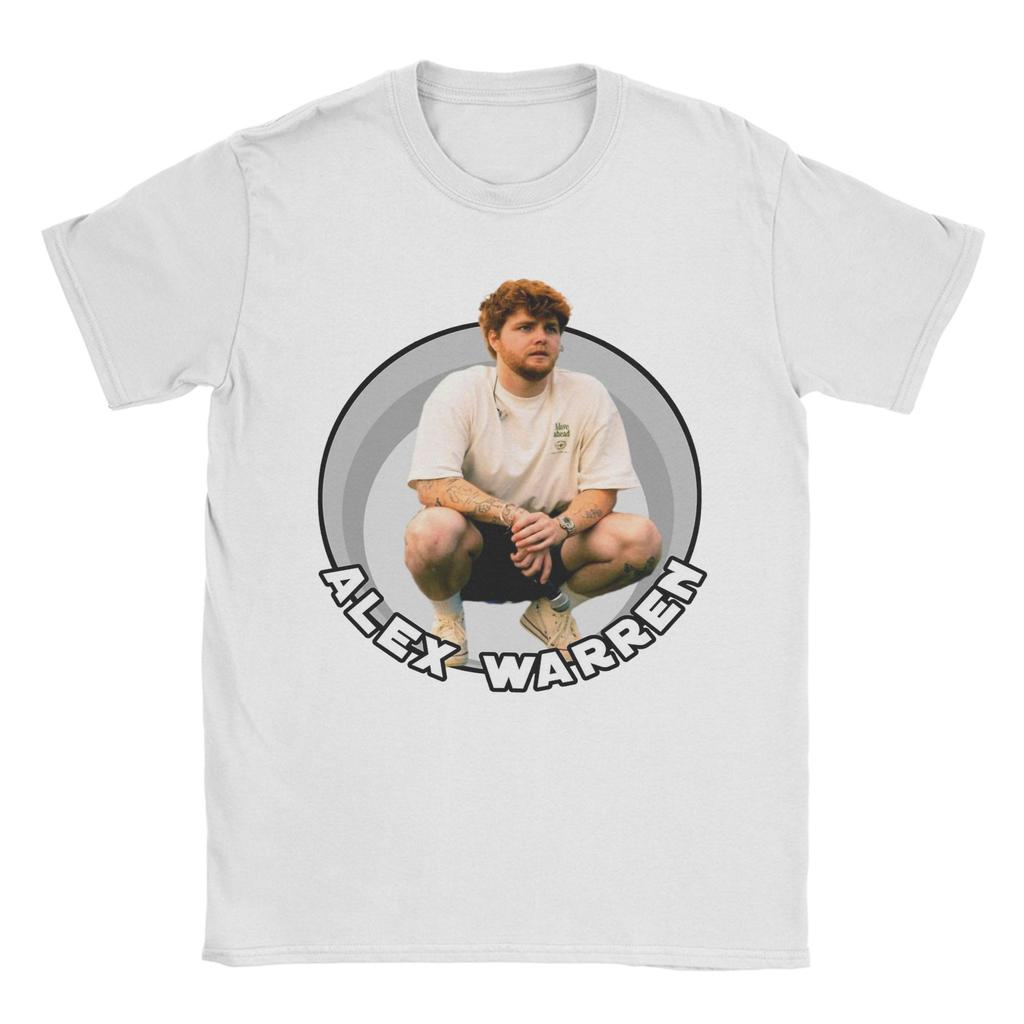 Alex Warren Singer Mens T Shirts Novelty Tee Shirt Short Sleeve Round Collar TShirts Cotton Summer Clothing