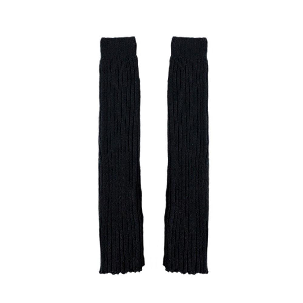 Solid Color Lolita Leg Warmers Crochet Pattern Middle Tube Socks Crochet Socks  Cold Weather