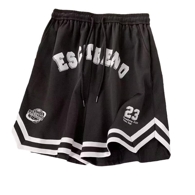 Men's Summer Ice Silk Quick-Dry Mesh Basketball Shorts - Trendy, Casual, 5-Point Mid-Length for Running & Sports