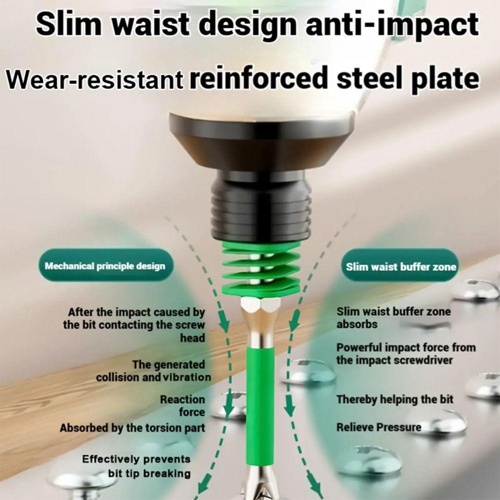 With Spring Screwdriver Drill Bits Magnetic Impact Batch Head  Power Hand Tools