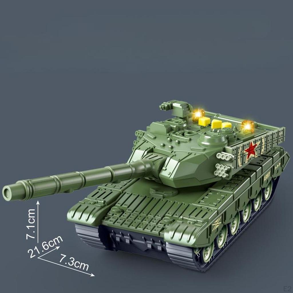 Children's Educational Simulation Tank Toy Boys Pretend Play Vehicle Playset for Kids Age