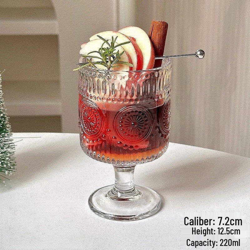 Бокал для глинтвейна ZISIZ на ножке с подсолнухом