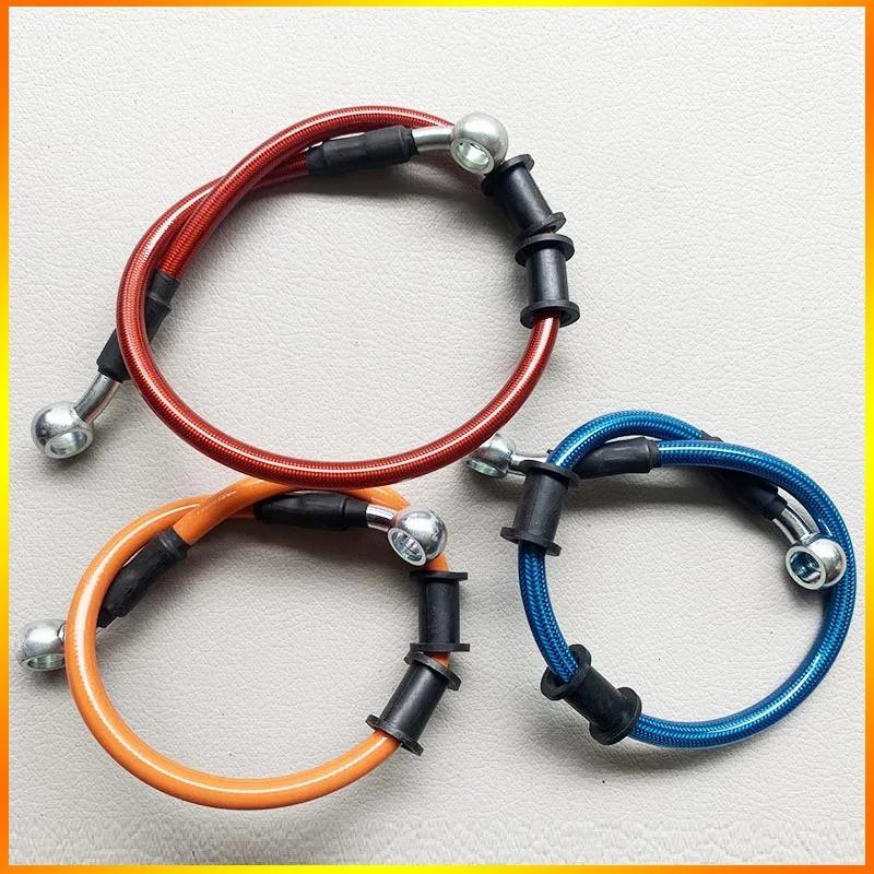 40cm-150cm Motorcycle Brake Hose Brake Cable Line 28Degree Braided Steel Hydraulic Clutch Dirt Bike Racing Brake Hose Disc Brake