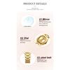 CURREN Gold Women's Watch Diamond Accents Stylish Stainless Steel Band, Elegant Design Comes with Free Box