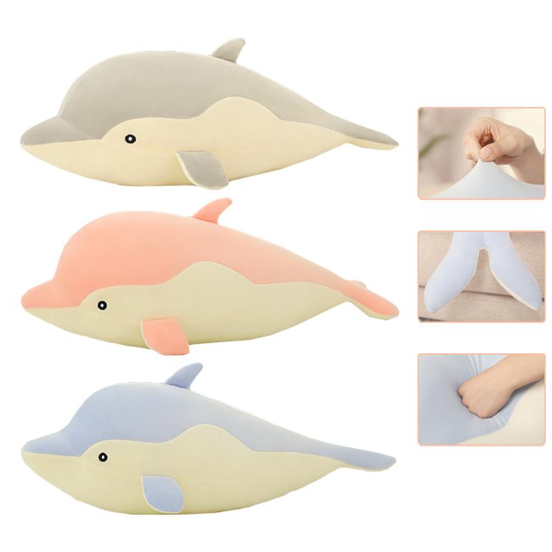 Doll Cute Dolphin Plush Toy Soft Animal Ocean Sea Stuffed Pillow Children Toys