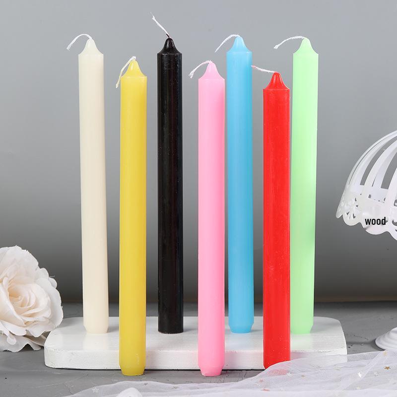 Long Smokeless Odorless Candles for Weddings, Birthdays, Emergencies & Decor