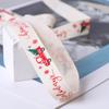 Elk Christmas Ribbon Letter Party Webbing Material Fashion Christmas Tree Decor  Cake Box Decor
