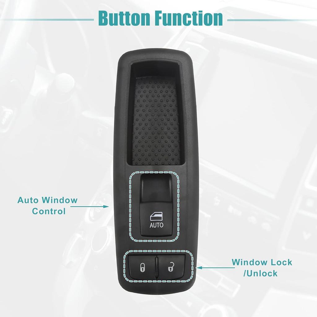 ACROPIX Front Left Driver Side Master Power Window Switch Fit for Chrysler 200 No.68228155AA/68268251AC - Pack of 1 Black