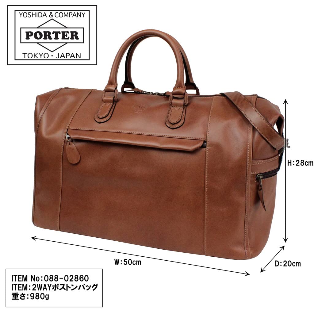 Yoshida Bag PORTER CERVINO Boston Bag 088-02860 Brown