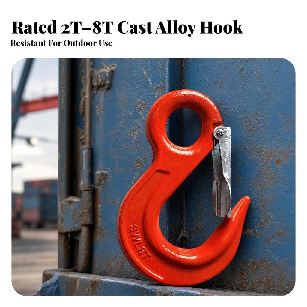 Alloy-Steel Lifting Hook Wide-Entry with Latch High