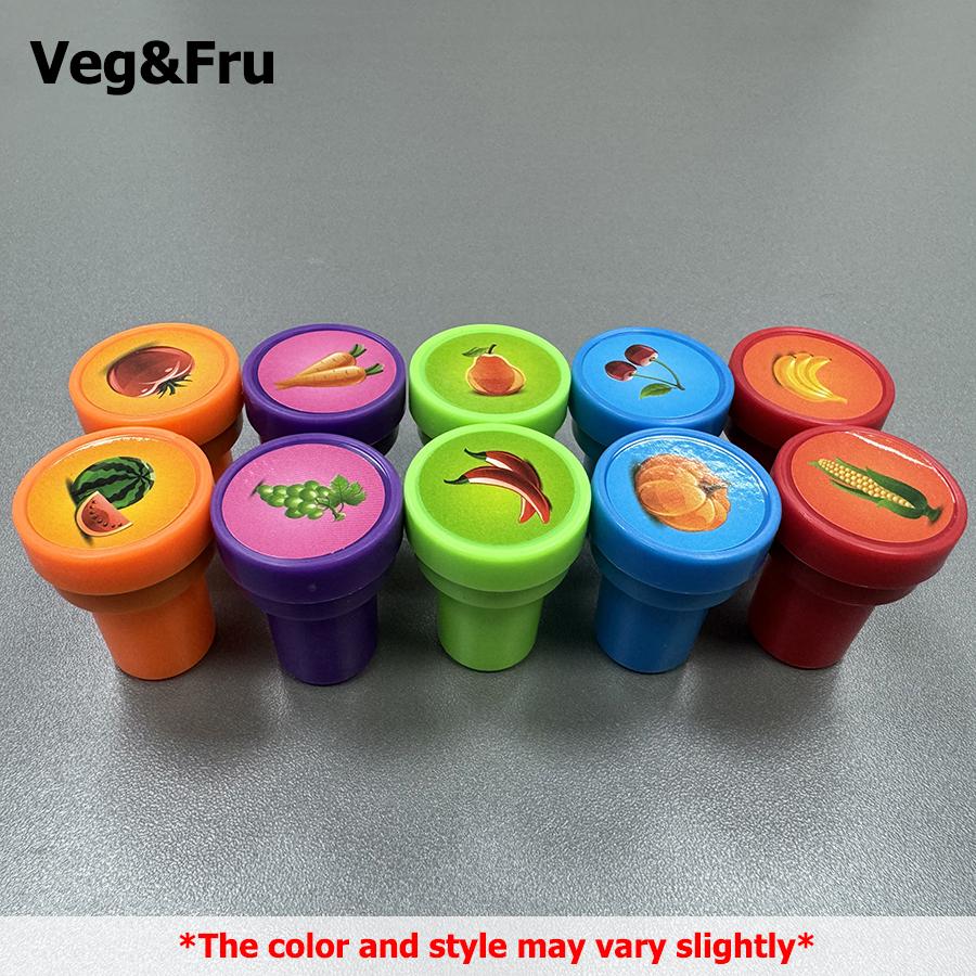 10pcs Cartoon Graffiti Seal Multi Styles Graffiti Tools Student Award Stamp Art Drawing Graffiti Accessories Birthday Party Gift