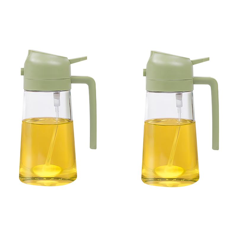 2 în 1 500ml plastic Spray ulei pulverizator sticla ulei dozatoare pentru grătar picnic copt aer tigaie cuptor Camping bucătărie instrument