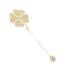 4pcs Metal Bookmarks with Chain Four Patterns Hollow Thin Golden Brass Metal Bookmarks